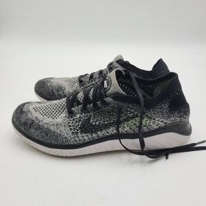 B2 Nike Womens Free RN Fly Knit 2018 'Oreo' (942839-101), Size: 11